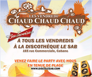Vendredis Chaud Chaud Chaud - Discoth&egrave;que lLe Sab - Cabano